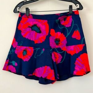 Brand new Trina Turk floral flare shorts Size 6
